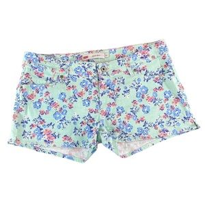 Levi’s shorty shorts floral denim jean shorts size 13